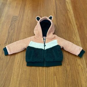 Boboli Sherpa with Teddy Bear Ears Baby Jacket